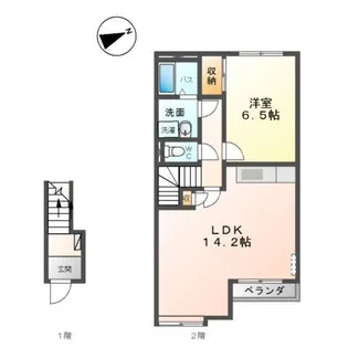 サニーコート【2階】の間取り