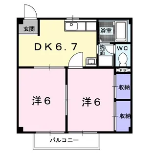 アクティブ高橋B【1階】の間取り