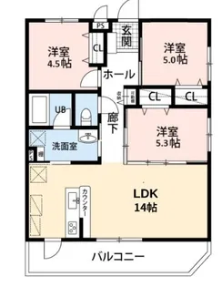 TREVO Paphio【3階】の間取り