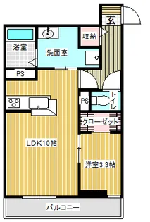 新潟県新潟市中央区幸町【アパート】の間取り
