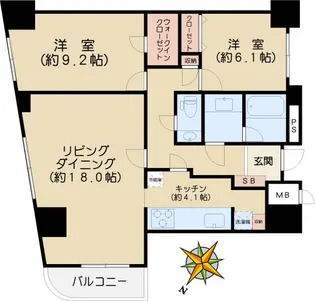 フォルム小石川【6階】の間取り
