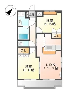 ジュエルガーデン【1階】の間取り