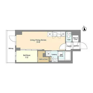 東京都品川区戸越4【マンション】の間取り