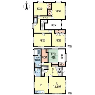 群馬県高崎市高関町【一戸建】の間取り