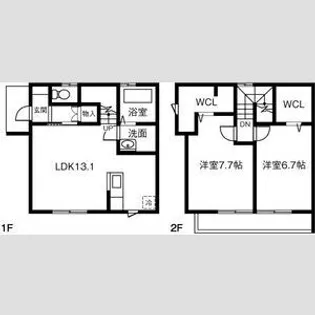 愛知県常滑市千代ケ丘3【一戸建】の間取り