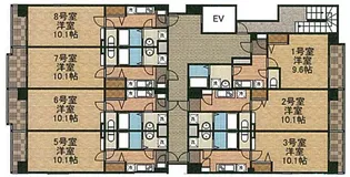 ミッツ・メロディア【6階】の間取り