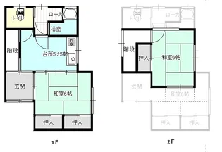 青森県弘前市大字田町1【一戸建】の間取り