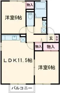 メゾン明日香【2階】の間取り