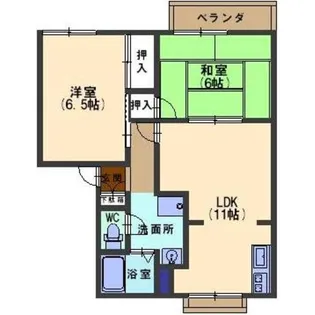 フレグランスIII【2階】の間取り