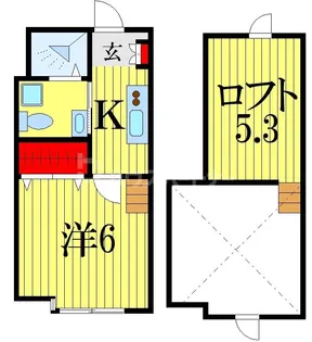 カーサ本八幡【1階】の間取り