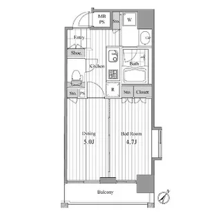 NCRe新宿中央公園【11階】の間取り