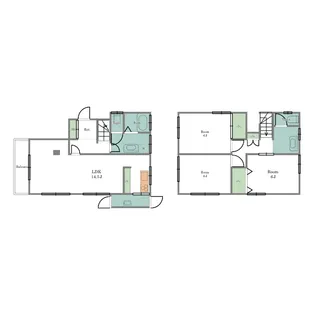 東京都大田区田園調布1【一戸建】の間取り