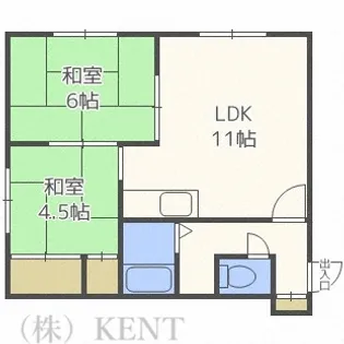 セブンIIハウス【1階】の間取り