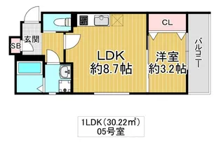 ル レーヴ今津サウス【3階】の間取り