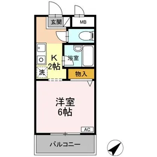 神奈川県横浜市南区弘明寺町【アパート】の間取り