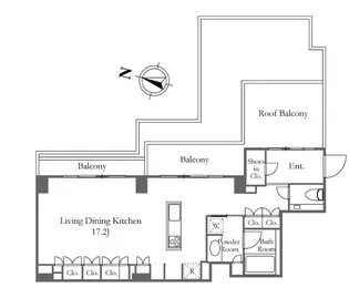 KDXレジデンス恵比寿【8階】の間取り