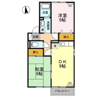 メゾン・ド・デュソレーユ城北館【1階】の間取り