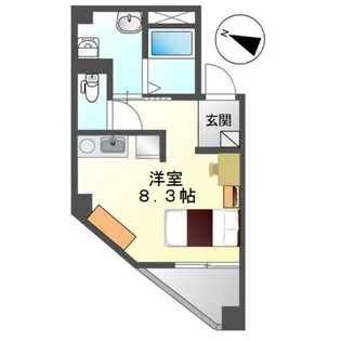 大阪府大阪市西区靱本町3【マンション】の間取り