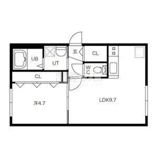 Clair白石中央【2階】の間取り