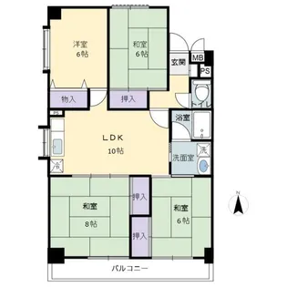 協栄マンション【5階】の間取り