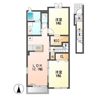 Iride S(イリーデ エス)【2階】の間取り