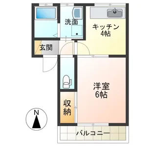 パークハイツ【2階】の間取り