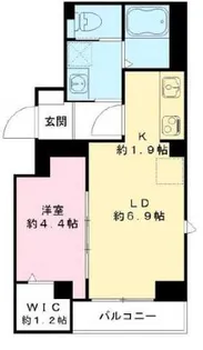 フラッツ平河町【1階】の間取り
