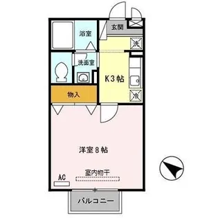 イミグラント クローバー【1階】の間取り