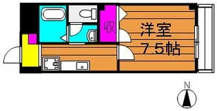 ビューハイツ吉備路【1階】の間取り