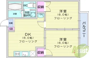 マルト3【2階】の間取り