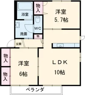 アスナロC【1階】の間取り
