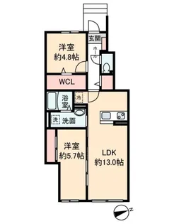 東京都杉並区上高井戸2【アパート】の間取り