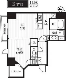 PEAKS神田【13階】の間取り