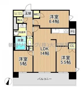 埼玉県さいたま市大宮区吉敷町1【マンション】の間取り