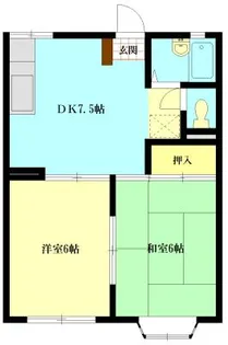 ハイツZC【1階】の間取り