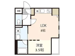 Branche宇品【2階】の間取り