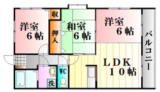 シャンペトル【3階】の間取り