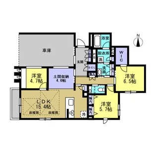 グランディール【1階】の間取り