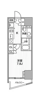 シーズンフラッツ大井町【3階】の間取り