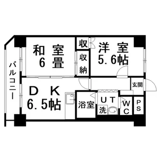大栄マンション【5階】の間取り