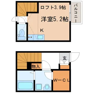 ラ・ネージュ河原町の間取り