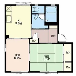 シャルムイースト【1階】の間取り
