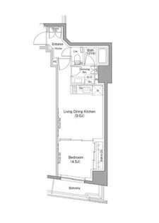 ザ・パークハビオ日本橋小伝馬町【3階】の間取り