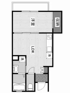広島県福山市東川口町3【アパート】の間取り