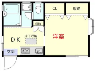 東京都大田区東蒲田2【アパート】の間取り