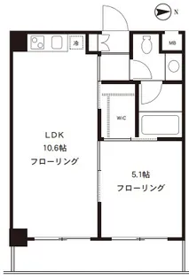YOTSUYA DUPLEX D-R【1階】の間取り