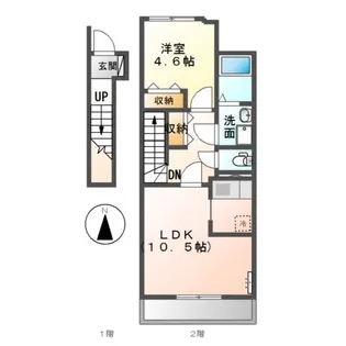 ボナール・ディアコート【2階】の間取り