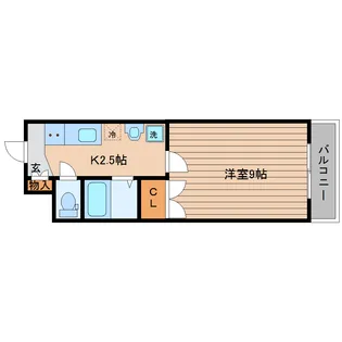 サンフィット南仙台【2階】の間取り