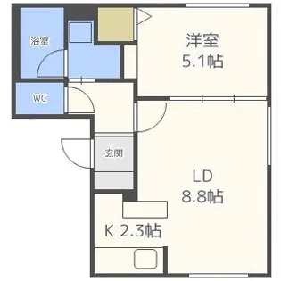 N32 B棟【4階】の間取り