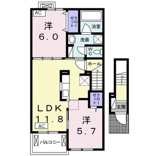 ベル リアン III【2階】の間取り